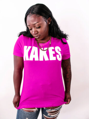 Bold Kakes Pink/ White Letters