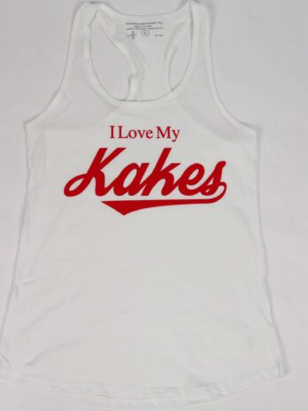 I Love My Kakes  (White & Red Tank)