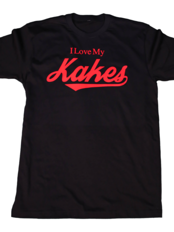 I Love My Kakes Black With Red Letters