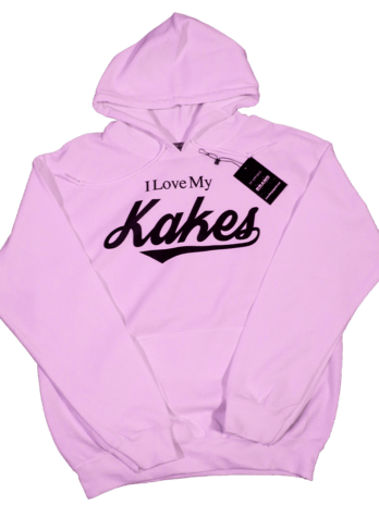 I Love My Kakes Hoodie Pink / Black Letters