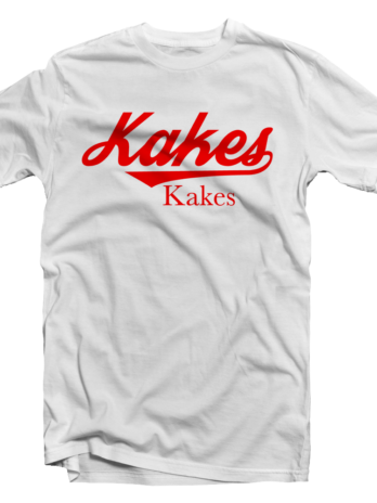 Kakes Tee White / Red letters